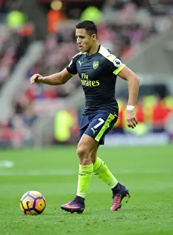 Sunderland V Arsenal 2016-17 Prints: Alexis Sanchez in Action: Arsenal's Star Performer vs