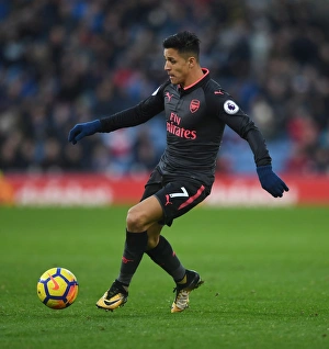 Burnley V Arsenal 2017-18 Prints: Alexis Sanchez: In Action Against Burnley, Premier League 2017-18