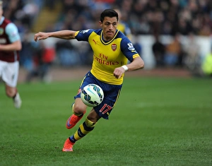 Burnley V Arsenal 2014/15 Prints: Alexis Sanchez in Action: Burnley vs. Arsenal, Premier League 2014/15