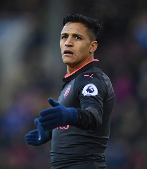 Burnley V Arsenal 2017-18 Prints: Alexis Sanchez in Action: Burnley vs. Arsenal, Premier League 2017-18