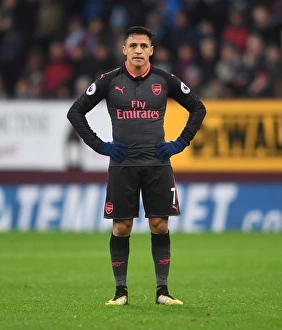 Burnley V Arsenal 2017-18 Prints: Alexis Sanchez in Action: Burnley vs Arsenal, Premier League 2017-18