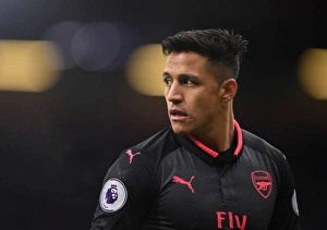 Burnley V Arsenal 2017-18 Prints: Alexis Sanchez in Action: Burnley vs Arsenal, Premier League 2017-18