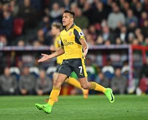 Crystal Palace V Arsenal 2016-17 Prints: Alexis Sanchez in Action: Crystal Palace vs Arsenal, Premier League 2016-17