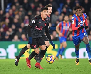 Crystal Palace V Arsenal 2017-18 Prints: Alexis Sanchez in Action: Crystal Palace vs Arsenal, Premier League 2017-18