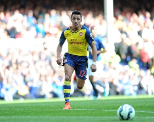 Everton V Arsenal 2014/15 Prints: Alexis Sanchez: In Action Against Everton, Premier League 2014/15