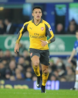Everton V Arsenal 2016-17 Prints: Alexis Sanchez in Action: Everton vs. Arsenal, Premier League 2016-17