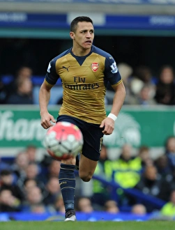 Everton V Arsenal 2015-16 Prints: Alexis Sanchez in Action: Everton vs Arsenal, Premier League 2015-16