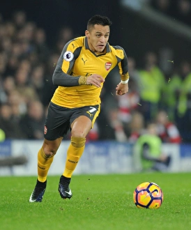 Everton V Arsenal 2016-17 Prints: Alexis Sanchez in Action: Everton vs Arsenal, Premier League 2016-17
