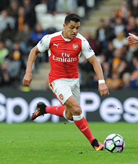 Hull City V Arsenal 2016-17 Prints: Alexis Sanchez: In Action Against Hull City, Premier League 2016-17