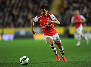 Hull City V Arsenal 2014/15 Prints: Alexis Sanchez in Action: Hull City vs Arsenal, Premier League 2014/15