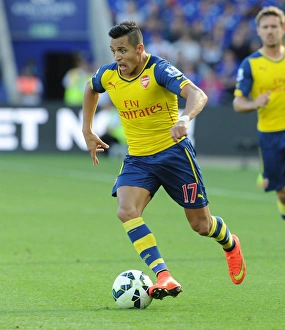 Leicester City V Arsenal 2014-15 Prints: Alexis Sanchez in Action: Leicester City vs Arsenal, Premier League 2014-15
