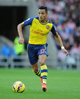 Sunderland V Arsenal 2014/15 Prints: Alexis Sanchez in Action: Sunderland vs. Arsenal, Premier League 2014/15