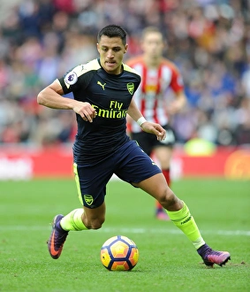 Sunderland V Arsenal 2016-17 Prints: Alexis Sanchez in Action: Sunderland vs. Arsenal, Premier League 2016-17