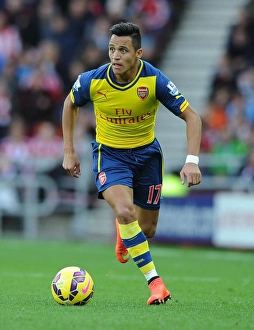 Sunderland V Arsenal 2014/15 Prints: Alexis Sanchez in Action: Sunderland vs Arsenal, Premier League 2014/15