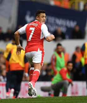 Tottenham Hotspur V Arsenal 2016-17 Prints: Alexis Sanchez in Action: Tottenham vs