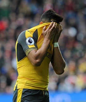 West Bromwich Albion V Arsenal 2016-17 Prints: Alexis Sanchez in Action: West Bromwich Albion vs. Arsenal, Premier League 2016-17