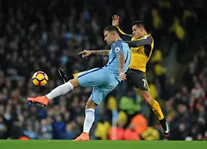 Alexis Sanchez (Arsenal) Aleksander Kolarov (Man City). Manchester City 2: 1 Arsenal