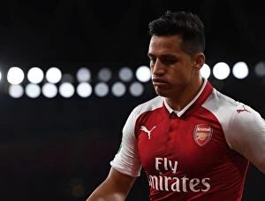 Arsenal v Doncaster Rovers - Carabao Cup 2017-18 Collection: Alexis Sanchez (Arsenal). Arsenal 1: 0 Doncaster