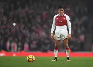 Alexis Sanchez (Arsenal). Arsenal 2: 0 Tottenham Hotspur. Premier League. Emirates Stadium