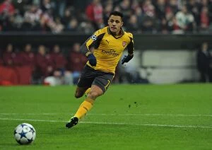 Images Dated 15th February 2017: Alexis Sanchez (Arsenal). Bayern Munich 5: 1 Arsenal. UEFA Champions League. Round of 16