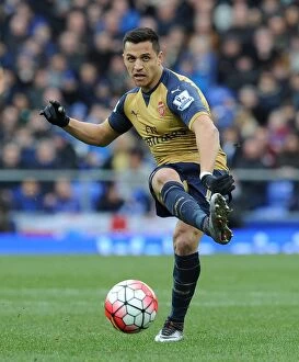 Everton v Arsenal 2015-16 Collection: Alexis Sanchez (Arsenal). Everton 0: 2 Arsenal. Barclays Premier League. Goodison Park