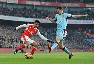 Images Dated 22nd January 2017: Alexis Sanchez (Arsenal) Michael Keane (Burnley). Arsenal 2: 1 Burnley. Premier League