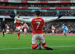 Arsenal V AFC Bournemouth 2016/17 Prints: Alexis Sanchez: Arsenal Star in Action against AFC Bournemouth, Premier League 2016/17