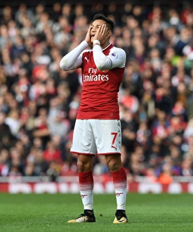 Arsenal V Swansea City 2017-18 Prints: Alexis Sanchez: Arsenal Star in Action against Swansea City, Premier League 2017-18
