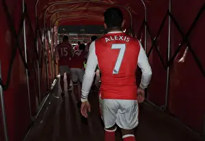 Arsenal V AFC Bournemouth 2016/17 Prints: Alexis Sanchez: Arsenal Star's Half-Time Exit at Emirates Stadium vs AFC Bournemouth (2016/17)