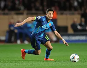 Monaco V Arsenal 2014/15 Prints: Alexis Sanchez: Arsenal's Champion League Threat against AS Monaco (March 2015)