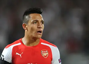 Besiktas V Arsenal 2014-15 Prints: Alexis Sanchez: Arsenal's Champion in UEFA Champions League Clash against Besiktas