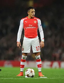 Arsenal V Anderlecht 2014/15 Prints: Alexis Sanchez: Arsenal's Champions League Threat against RSC Anderlecht, 2014