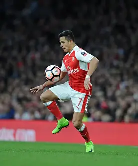 Arsenal V Lincoln City 2016-17 Prints: Alexis Sanchez: Arsenal's Dazzling Forward Shines in FA Cup Quarter-Final Against Lincoln City