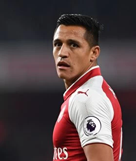 Arsenal v West Bromwich Albion 2017-18 Collection: Alexis Sanchez: Arsenal's Dynamic Force in Action against West Bromwich Albion