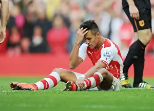 Arsenal V Hull City 2014-15 Prints: Alexis Sanchez: Arsenal's Dynamic Force in Action against Hull City