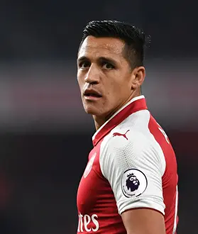 Arsenal V West Bromwich Albion 2017-18 Prints: Alexis Sanchez: Arsenal's Dynamic Force in Action against West Bromwich Albion