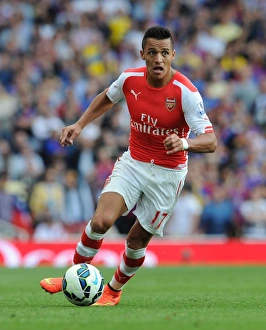 Arsenal V Crystal Palace 2014/15 Prints: Alexis Sanchez: Arsenal's Dynamic Force vs. Crystal Palace, Premier League 2014/15
