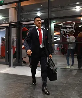 Arsenal V AFC Bournemouth 2017-18 Prints: Alexis Sanchez: Arsenal's Focus before AFC Bournemouth Clash (2017-18)