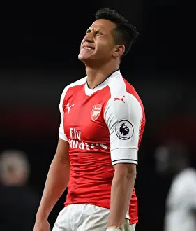 Arsenal V West Ham United 2016-17 Prints: Alexis Sanchez: Arsenal's Premier League Star in Action Against West Ham United (2016-17)