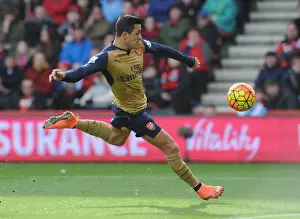 Bournemouth V Arsenal 2015-16 Prints: Alexis Sanchez: Arsenal's Radiant Forward Dazzles in Premier League Clash Against Bournemouth