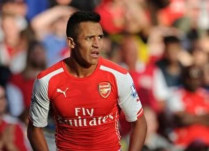 Images Dated 16th August 2014: Alexis Sanchez: Arsenal's Star Player in Action against Crystal Palace, Premier League 2014/15