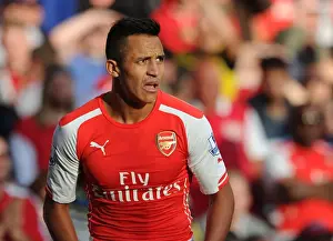 Alexis Sanchez: Arsenal's Star Player in Action against Crystal Palace, Premier League 2014/15