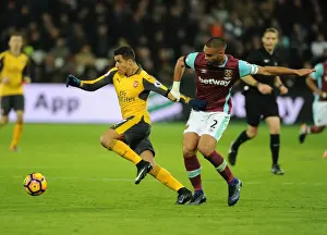 Olympic Stadium Prints: Alexis Sanchez Breaks Past Winston Reid: West Ham United vs