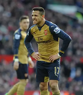 Manchester United V Arsenal 2015/16 Prints: Alexis Sanchez: Clash of the Titans - Manchester United vs