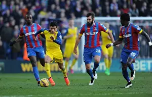 Crystal Palace V Arsenal 2014-15 Prints: Alexis Sanchez: Dazzling Past Crystal Palace's Defense in Arsenal's Premier League Triumph