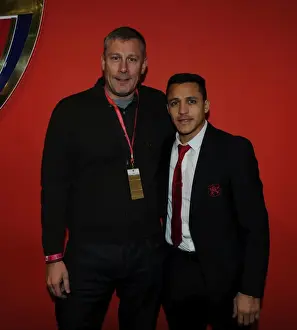 Alexis Sanchez and FA Cup Matchball Sponsor at Arsenal vs. Hull City (2016)