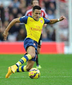 Sunderland V Arsenal 2014/15 Prints: Alexis Sanchez: On the Field against Sunderland, Premier League 2014/15