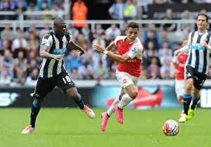 Alexis Sanchez Fouled by Chancel Mbemba in Intense 2015-16 Premier League Clash