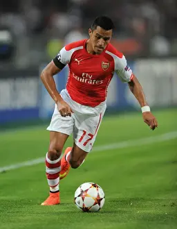 Besiktas V Arsenal 2014-15 Prints: Alexis Sanchez Fuels Arsenal's UEFA Champions League Assault against Besiktas