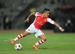 Besiktas V Arsenal 2014-15 Prints: Alexis Sanchez Leads Arsenal Charge in UEFA Champions League Battle against Besiktas